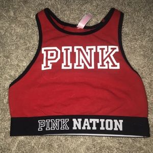 VS Pink Red bralette/sports bra